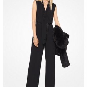 Michael Kors Tie-Neck Jumpsuit